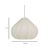 TOV Zubeda Cotton Teardrop Pendant Lamp Small