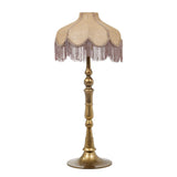 TOV Buchanan Jute Fringed Scalloped Table Lamp