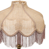TOV Buchanan Jute Fringed Scalloped Table Lamp