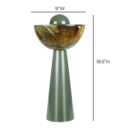 TOV Rising Green Resin Table Lamp