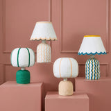TOV Margate Green Cotton Mache Table Lamp