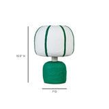 TOV Margate Green Cotton Mache Table Lamp
