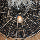 TOV Sula Natural and Black Upcycled Abaca Pendant Lamp