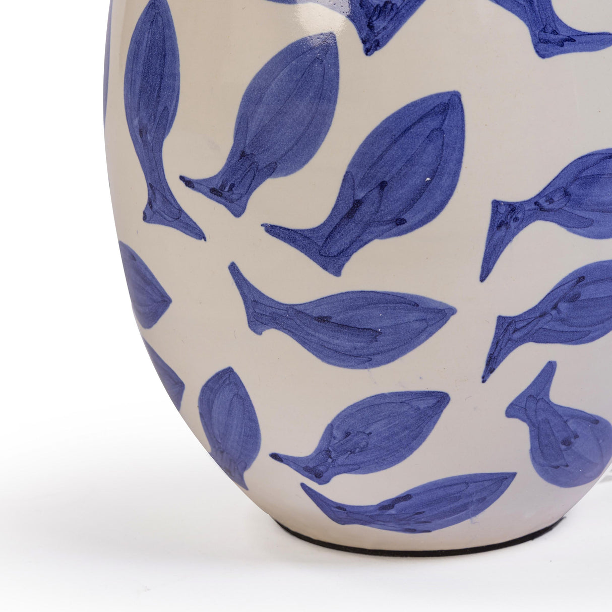 TOV Sardine White &amp; Blue Ceramic Table Lamp