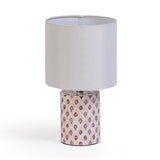 TOV Merlot White Capiz Shell Table Lamp
