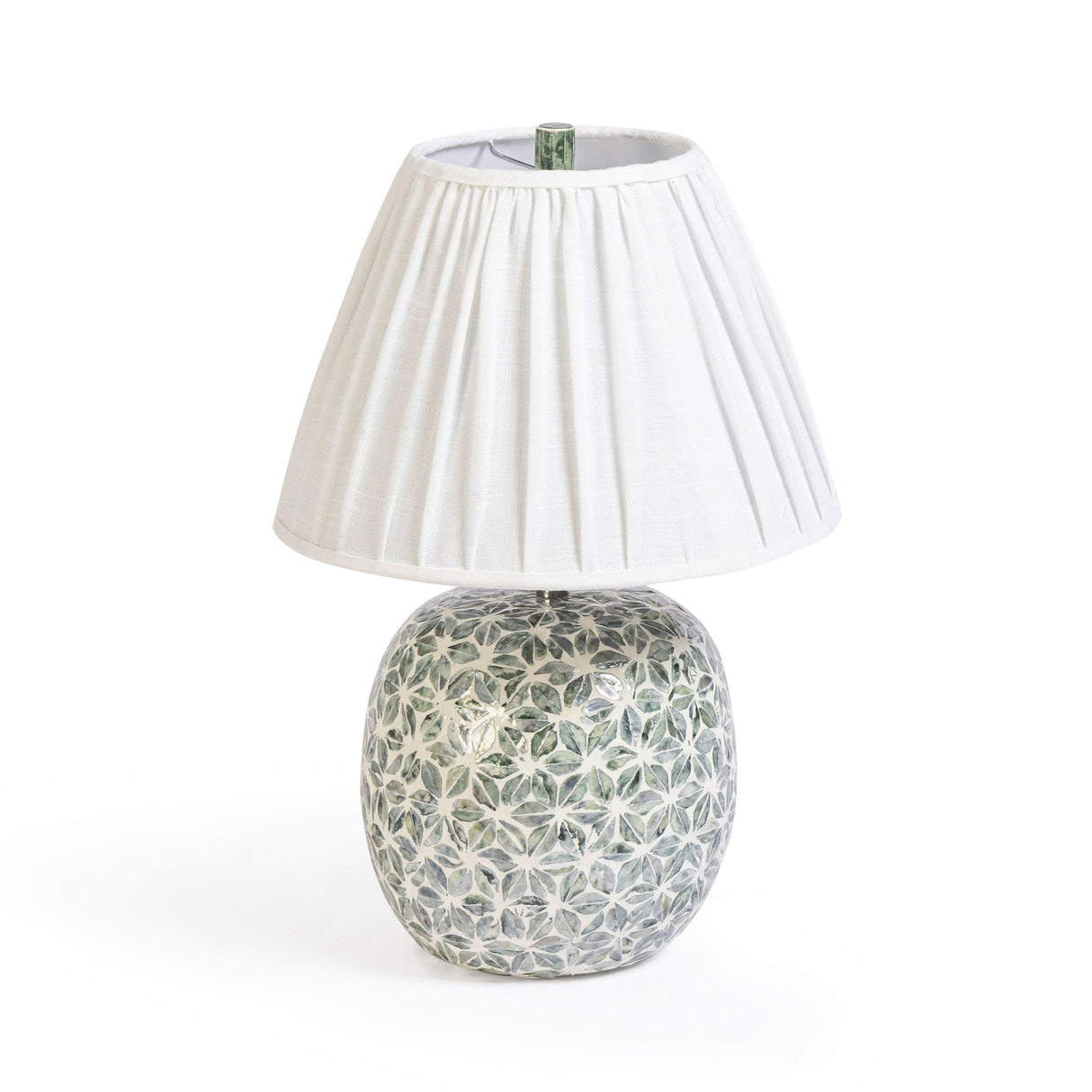 TOV Yaya Green Capiz Shell Table Lamp