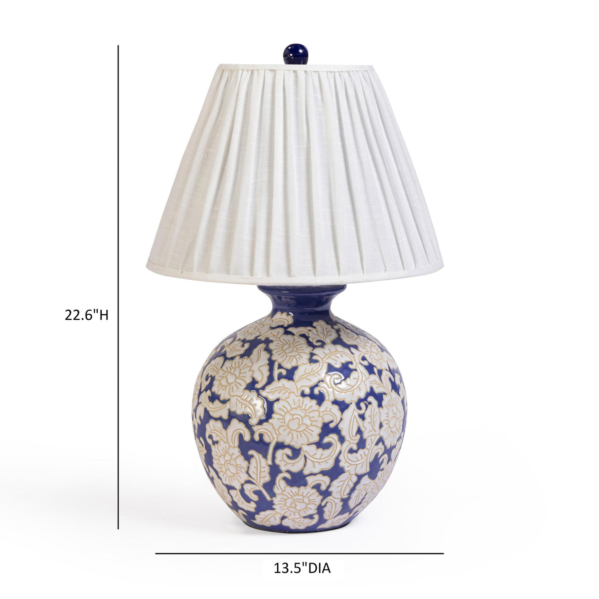 TOV Diana Blue &amp; White Table Lamp