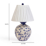 TOV Diana Blue &amp; White Table Lamp