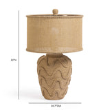 TOV Baha Natural Bamboo Jute Table Lamp