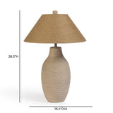TOV Tanga Natural Jute and Cotton Table Lamp