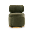TOV Amaya Green Upcycled Contract-Grade Chenille Swivel Desk Chair