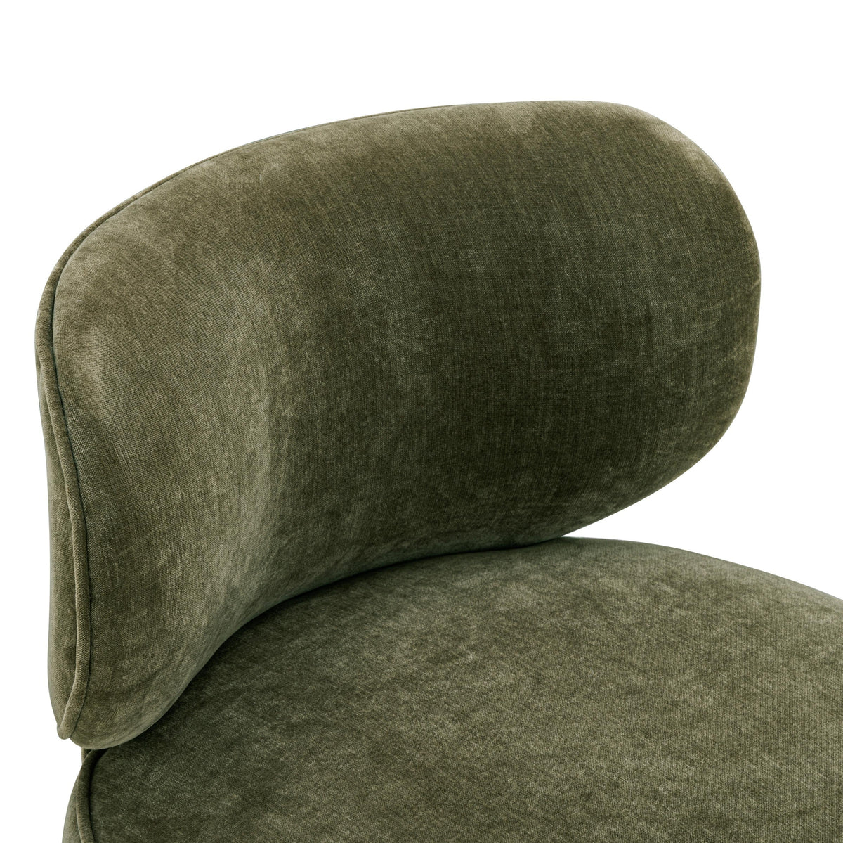 TOV Amaya Green Upcycled Contract-Grade Chenille Swivel Desk Chair