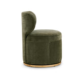 TOV Amaya Green Upcycled Contract-Grade Chenille Swivel Desk Chair