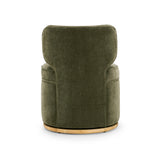 TOV Amaya Green Upcycled Contract-Grade Chenille Swivel Desk Chair