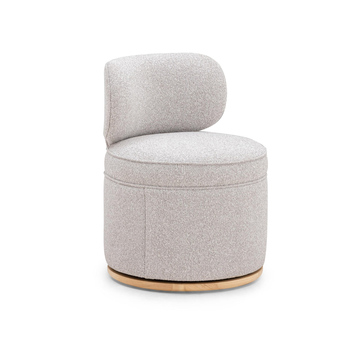 TOV Amaya Grey Textured Performance Fabric Swivel Desk Chair