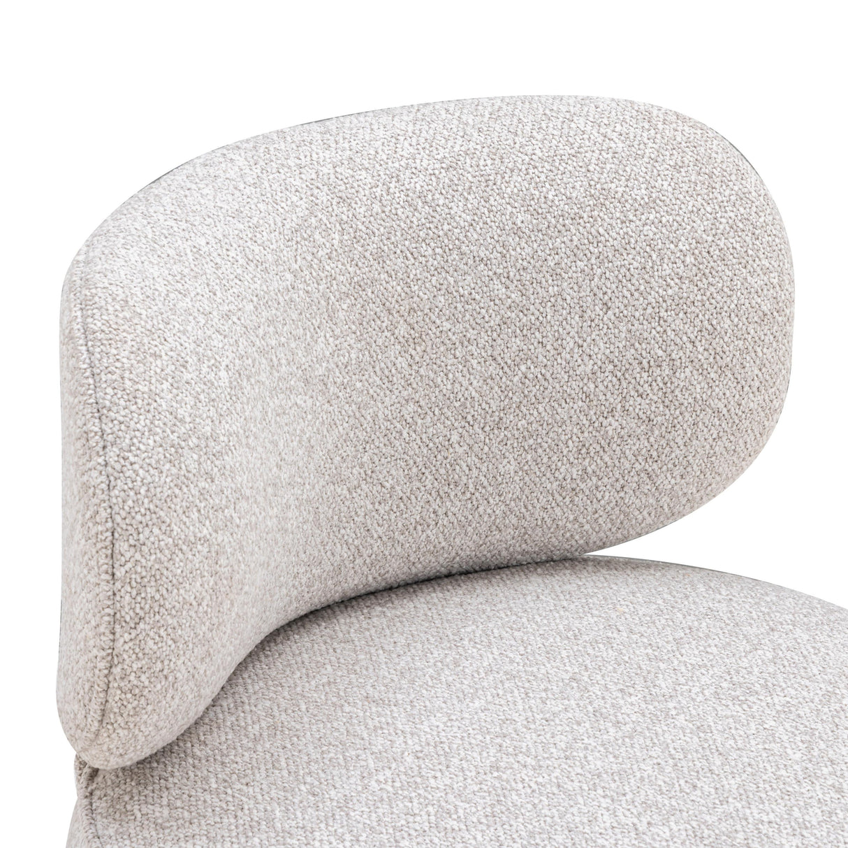 TOV Amaya Grey Textured Performance Fabric Swivel Desk Chair