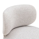 TOV Amaya Grey Textured Performance Fabric Swivel Desk Chair
