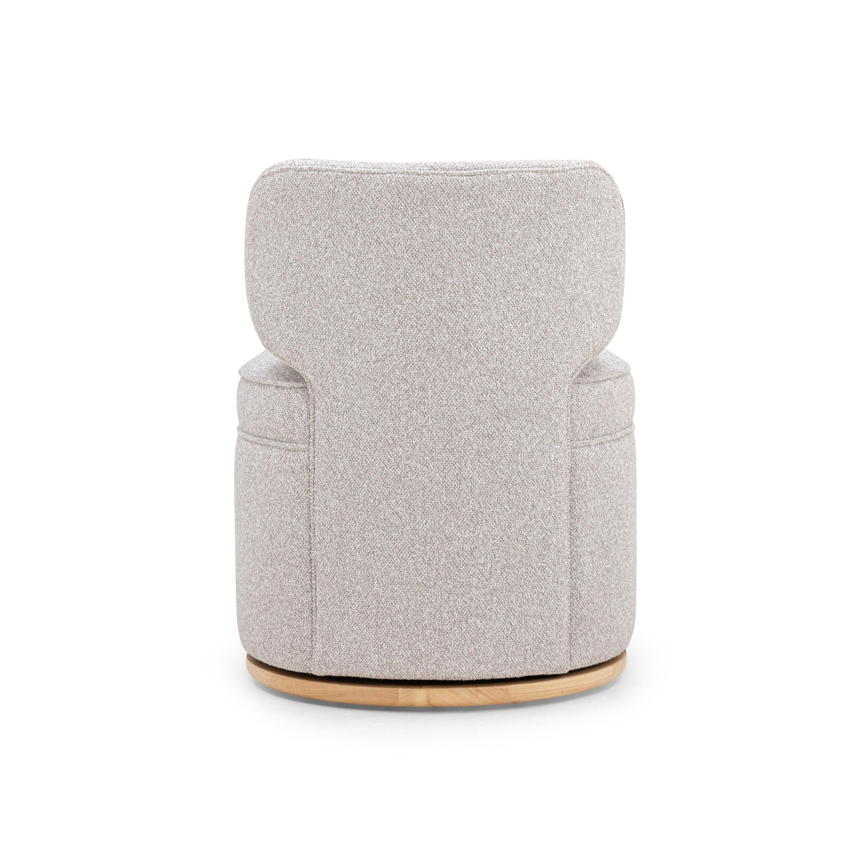 TOV Amaya Grey Textured Performance Fabric Swivel Desk Chair