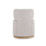 TOV Amaya Grey Textured Performance Fabric Swivel Desk Chair
