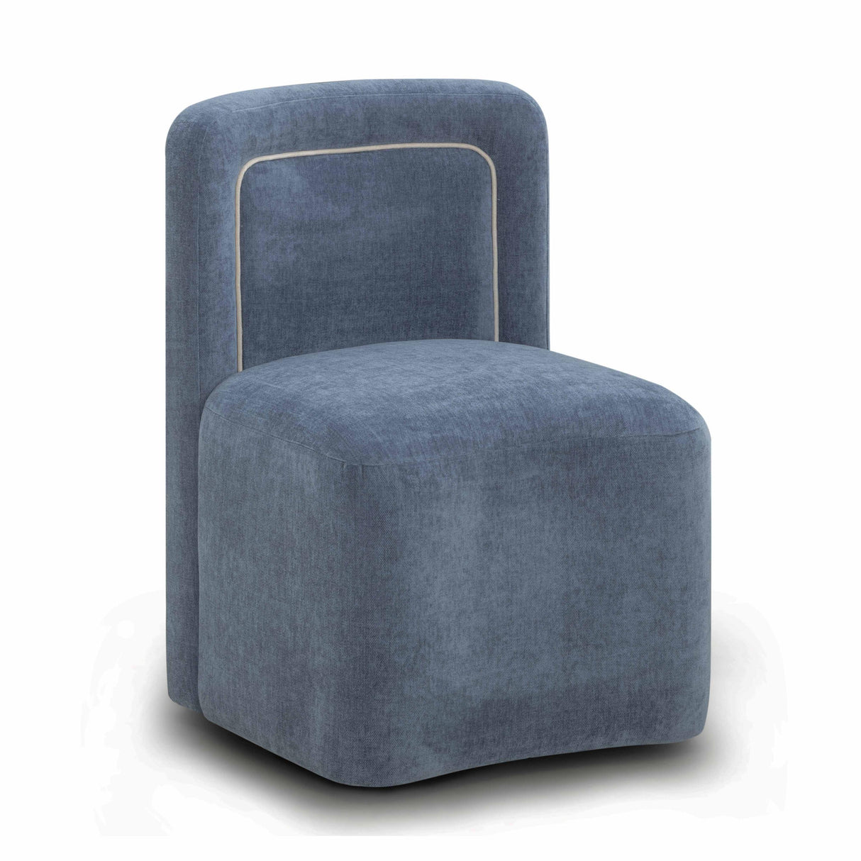 TOV Dolce Blue Rolling Desk Chair
