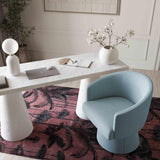 TOV Kristen Upcycled Contract-Grade Chenille Rolling Desk Chair