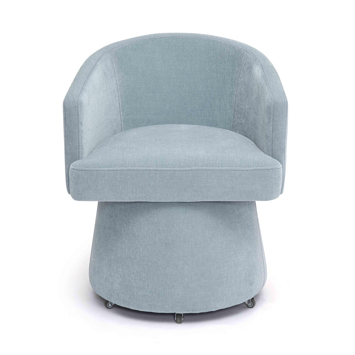 TOV Kristen Upcycled Contract-Grade Chenille Rolling Desk Chair