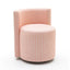 TOV Alyssa Striped Performance Linen Rolling Desk Chair