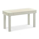 TOV Sarah 55" Cream 2-Drawer Executive Work Desk
