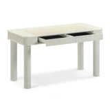 TOV Sarah 55" Cream 2-Drawer Executive Work Desk