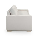 TOV Beckham 96 inch Cream Performance Upcycled Chenille Sofa