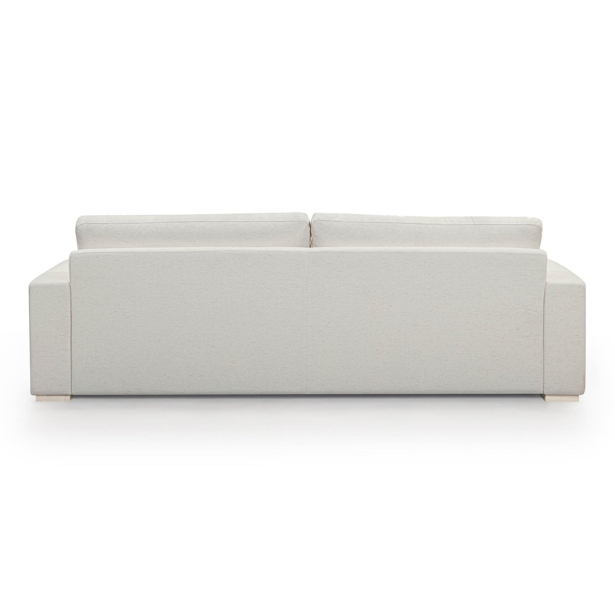 TOV Beckham 96 inch Cream Performance Upcycled Chenille Sofa