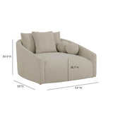 TOV Hanim Warm Grey Boucle Daybed