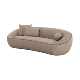 TOV Jenny Taupe Faux Mohair Sofa