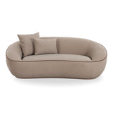 TOV Jenny 78" Taupe Performance Faux Mohair Loveseat