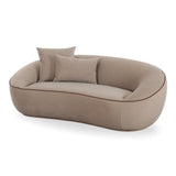 TOV Jenny 78" Taupe Performance Faux Mohair Loveseat