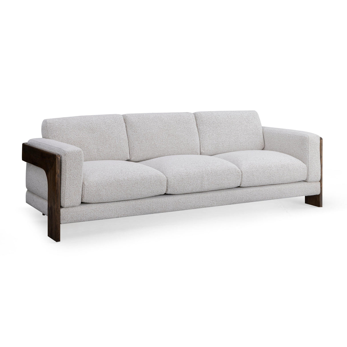 TOV Elyn 91" Cream Contract-Grade Boucle Sofa