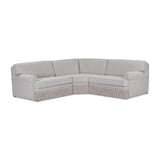 TOV Yvette 3-Piece Warm Grey Performance Boucle L-Sectional