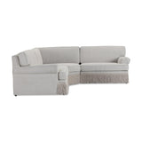 TOV Yvette 3-Piece Warm Grey Performance Boucle L-Sectional