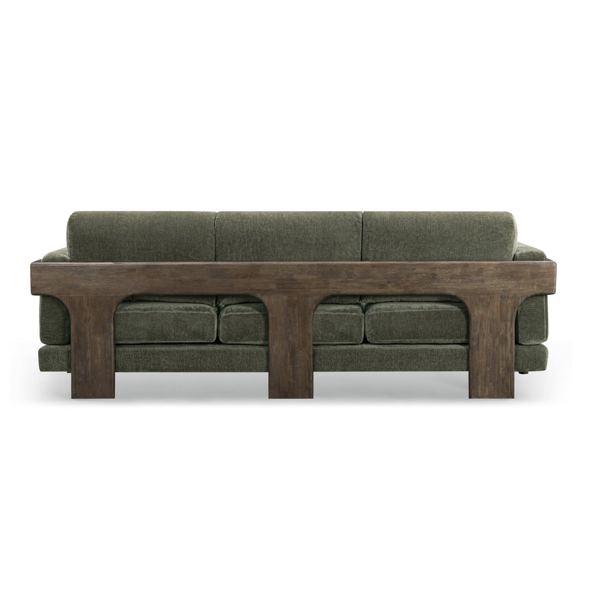 TOV Elyn 91" Olive Green Upcycled Contract-Grade Chenille Sofa