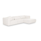TOV Tarra 3-Piece Cream Performance Chenille Modular Sectional