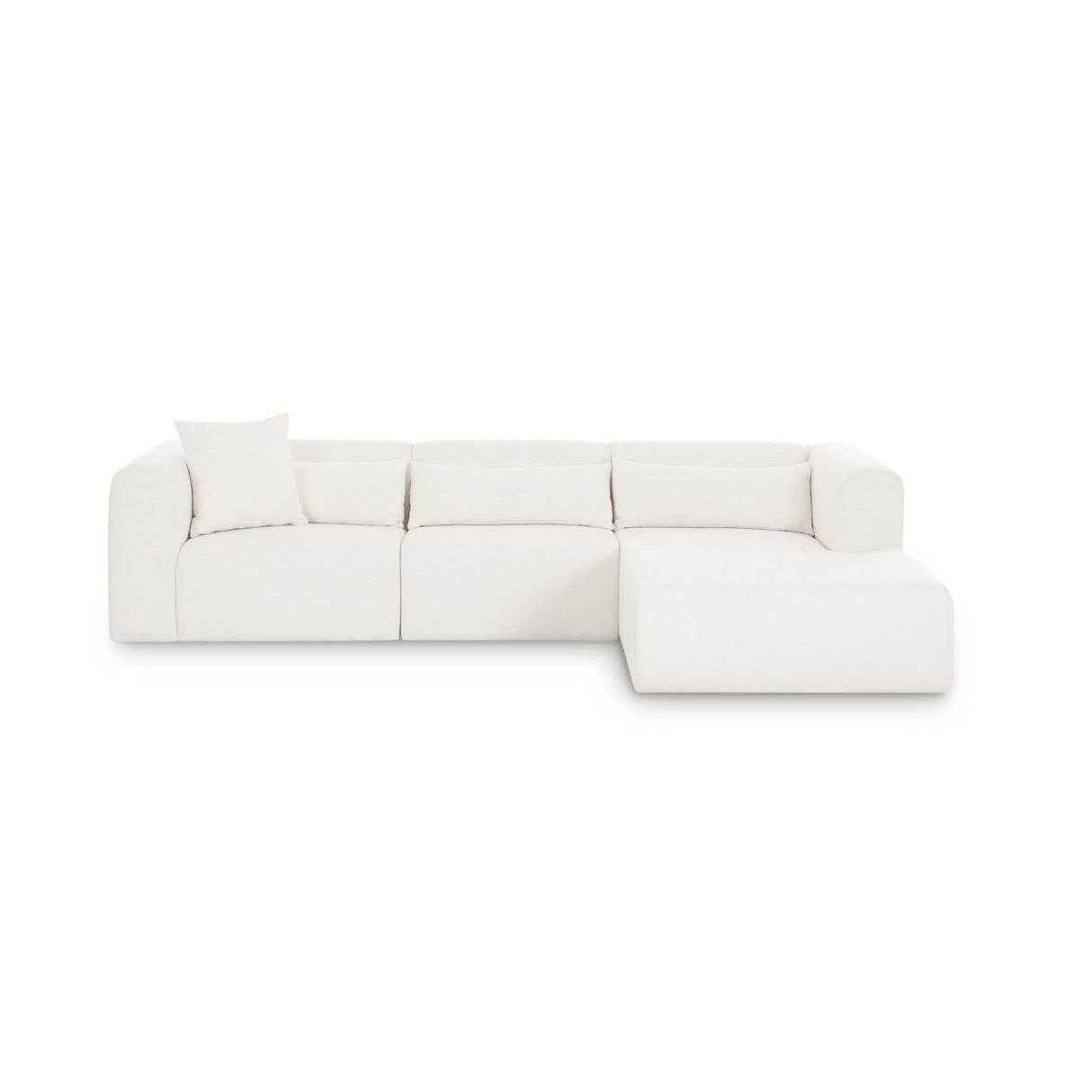 TOV Tarra Cream Chenille Modular RAF Sectional