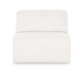 TOV Tarra Cream Chenille Modular Armless Chair