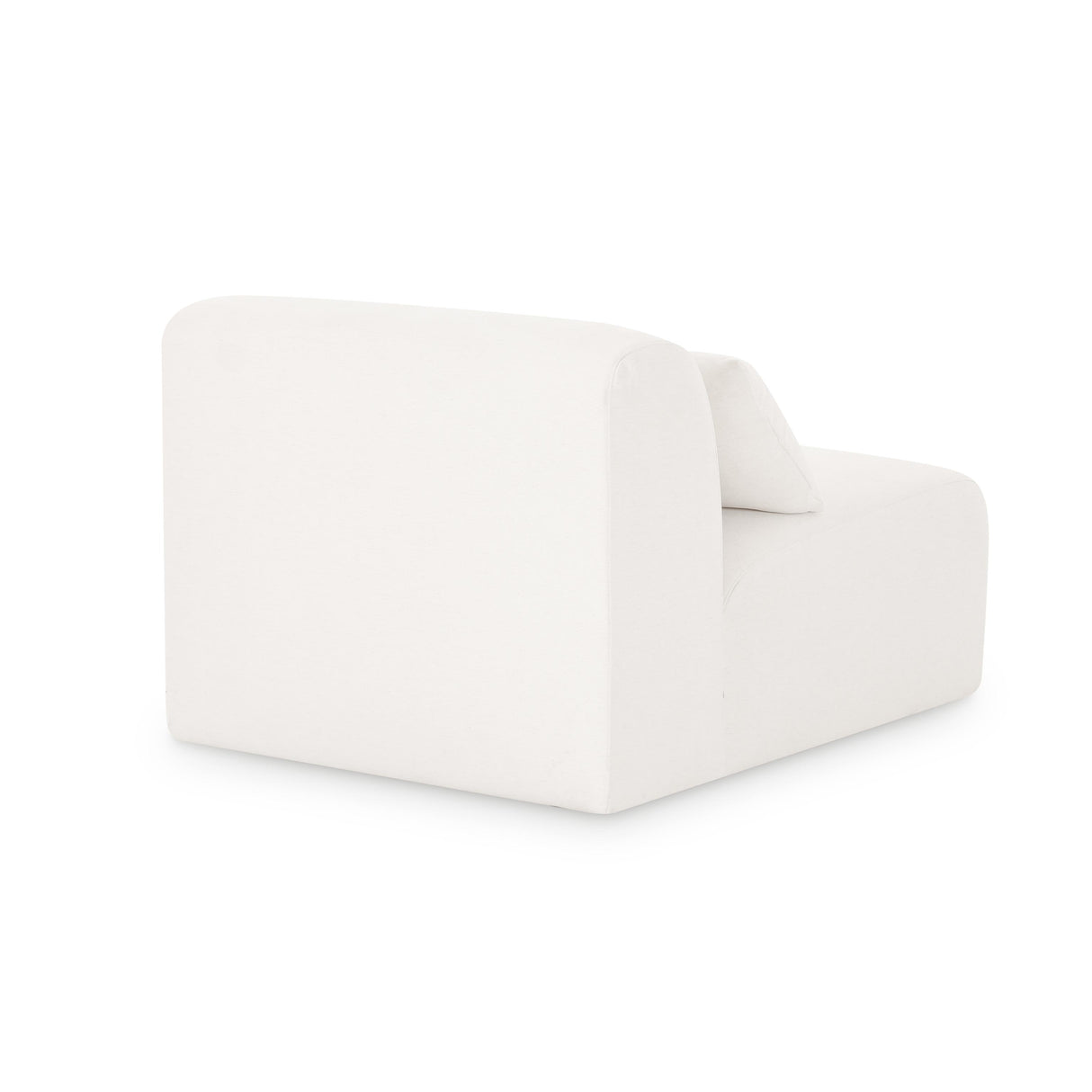 TOV Tarra Cream Chenille Modular Armless Chair
