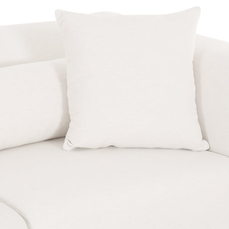 TOV Tarra 4-Piece Cream Performance Chenille Modular U-Sectional