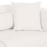 TOV Tarra 4-Pc Cream Chenille Modular U-Sectional