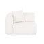 TOV Tarra Cream Performance Chenille Modular Corner Chair