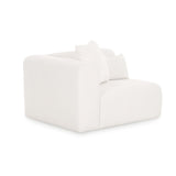 TOV Tarra Cream Performance Chenille Modular Corner Chair