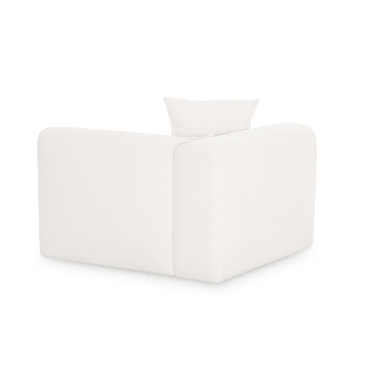 TOV Tarra Cream Chenille Modular LAF Corner Chair