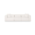 TOV Tarra 118" Cream Performance Chenille Modular Sofa