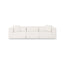 TOV Tarra 118" Cream Performance Chenille Modular Sofa